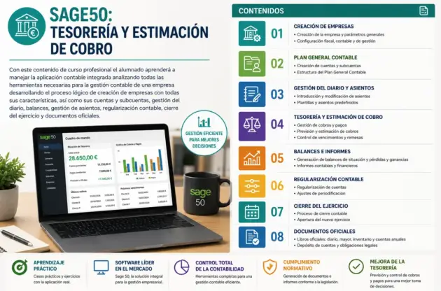 SAGE50: TESORERÍA Y ESTIMACIÓN DE COBRO