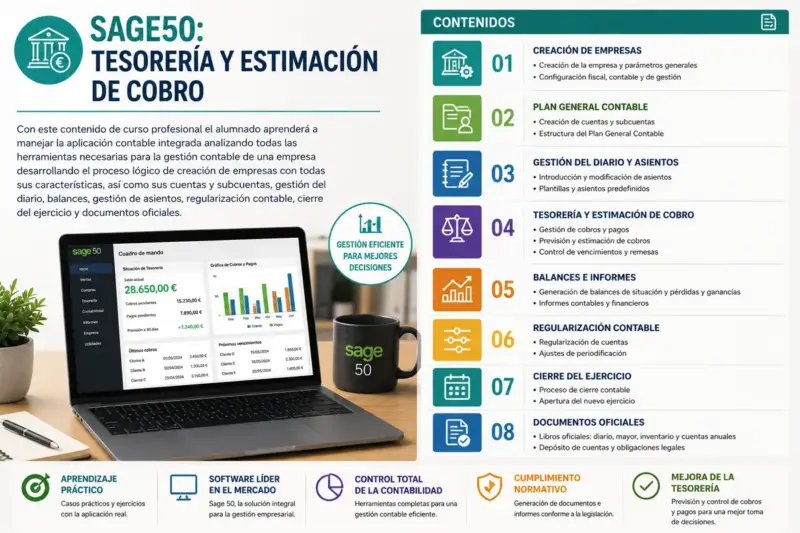 SAGE50: TESORERÍA Y ESTIMACIÓN DE COBRO