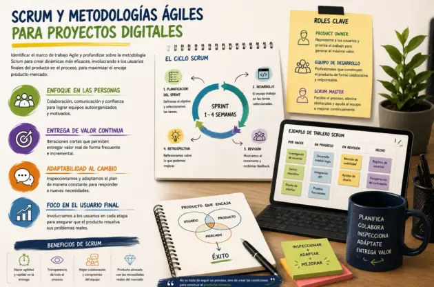 SCRUM Y METODOLOGÍAS ÁGILES PARA PROYECTOS DIGITALES
