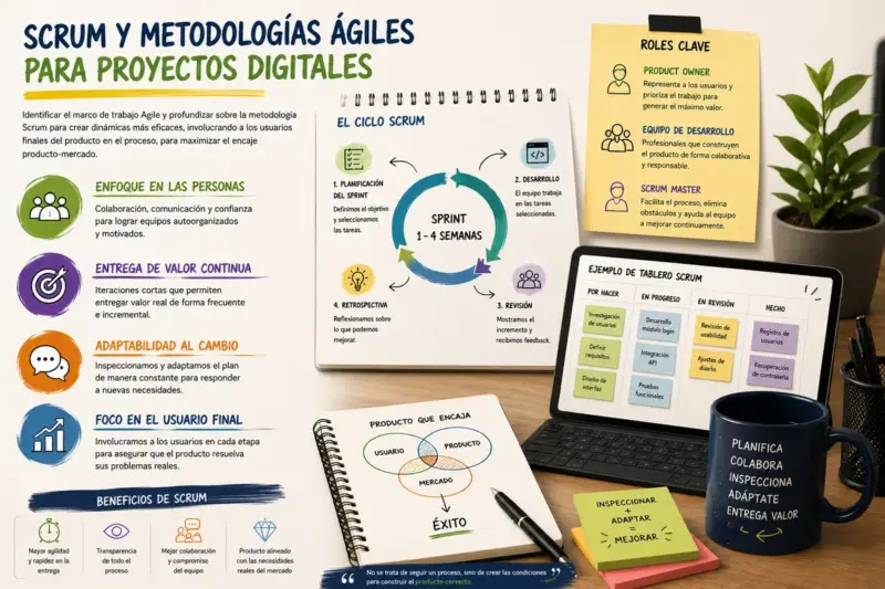 SCRUM Y METODOLOGÍAS ÁGILES PARA PROYECTOS DIGITALES